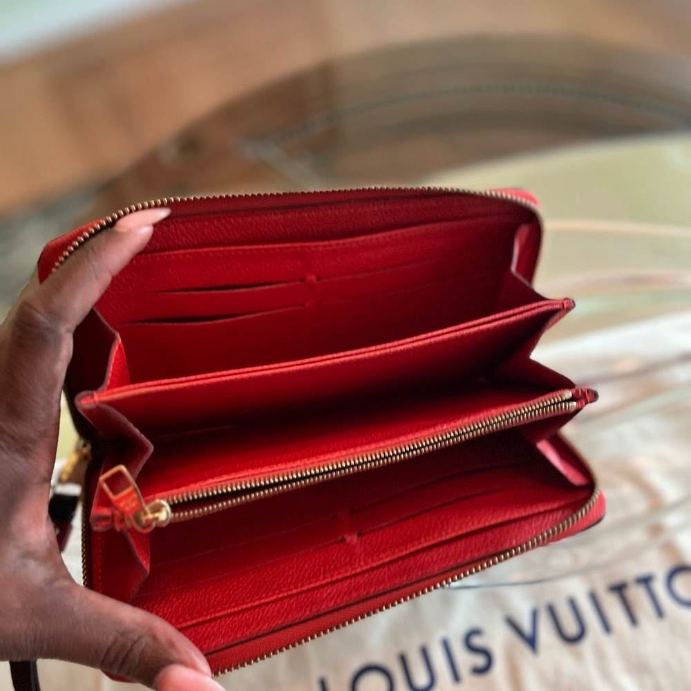 Louis Vuitton Red Emprinte Speedy Bag & Long Wallet - Picture 13 of 16